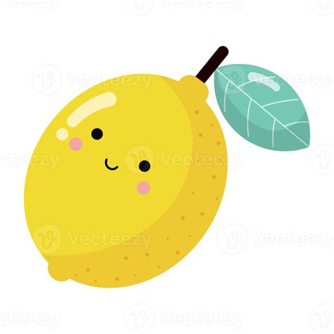 Kawaii Lemon Icon 18888909 Png