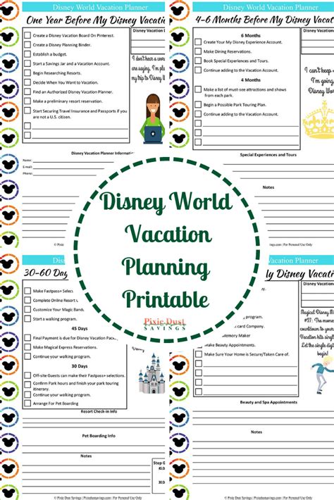 Printable Disney World Itinerary 2020 Example Calendar
