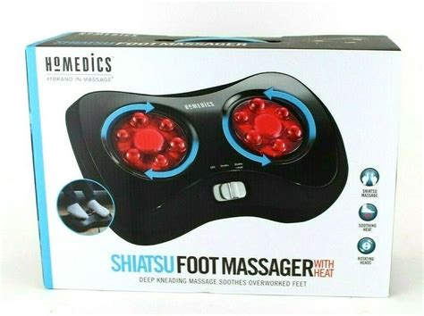 Homedics Shiatsu Elite Foot Massager With Heat Deep Kneading Massage Homedics In 2021 Foot