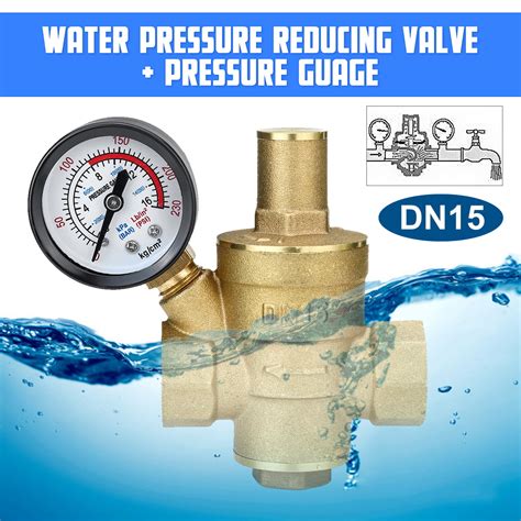 Dn15 34 Pn 16 Adjustable Brass Water Pressure Reducing Regulator