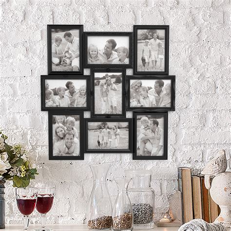 Lavish Home Collage Picture Frame with 9 Openings for 4x6 Photos- Wall ...
