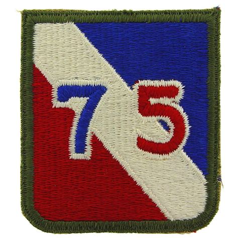 Us Army 75th Infantry Division Patch Red And Blue 3