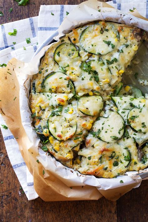 Sweet Corn And Zucchini Pie Recipe Food Recipes