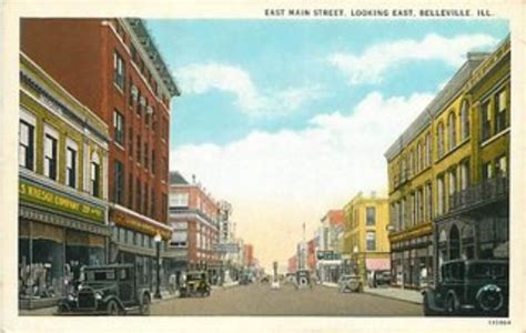 Vintage Divided Postcard Of East Main Street Looking East Automobiles