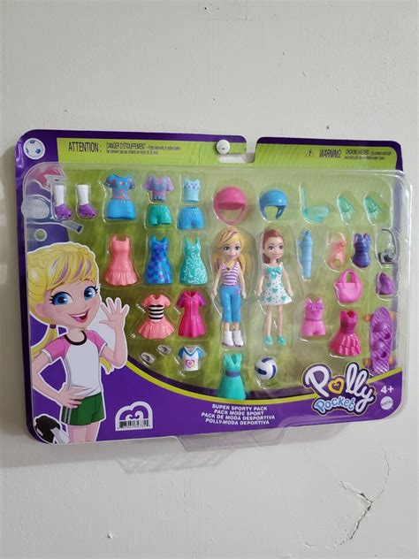 Polly Pocket Super Sporty Pack With Polly Dolls And Over 35 Fashions