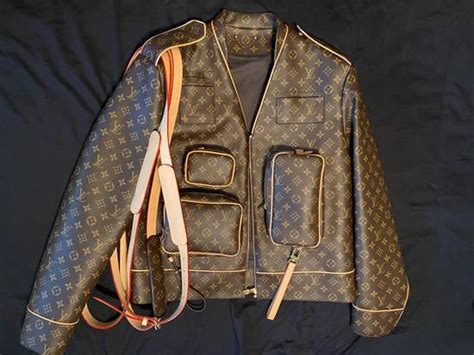 Louis Vuitton Monogram Admiral Leather Jacket Grailed