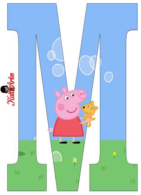 Alfabeto De Peppa Pig Y Perrito 2 Oh My Alfabetos Festa Infantil