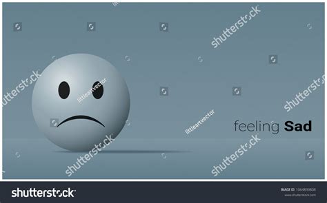 Emotional Background Sad Blue Face Emoji เวกเตอร์สต็อก ปลอดค่า