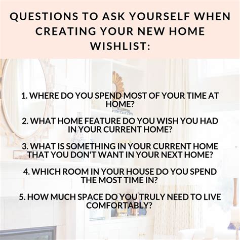 Questions To Ask Yourself When Creating Your New Home Wishlist This