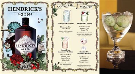 Gin Englands National Spirit Drink List Drink Menu Hendricks Gin