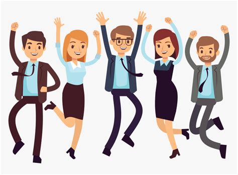 Clip Art Happy Team Healthy Employees Hd Png Download Transparent