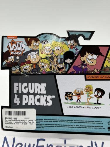 New Nickelodeon The Loud House Figures 4 Pack Clyde Leni Lincoln