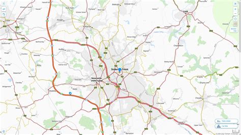 Stoke On Trent Carte Et Image Satellite