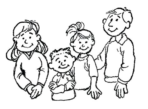 Happy Family Coloring Page at GetColorings.com | Free printable