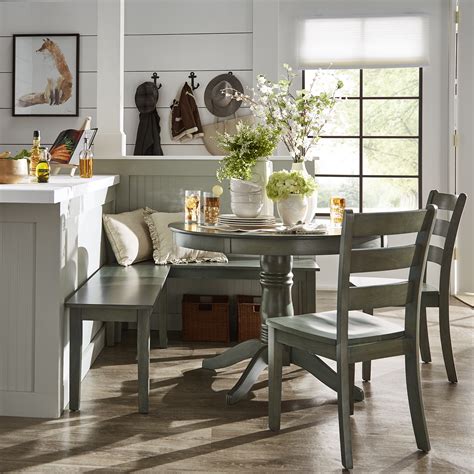 At your doorstep faster than ever. Weston Home Lexington 5-Piece Breakfast Nook Dining Set ...