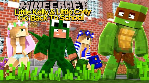 minecraft school little kelly and little carly go back to school youtube