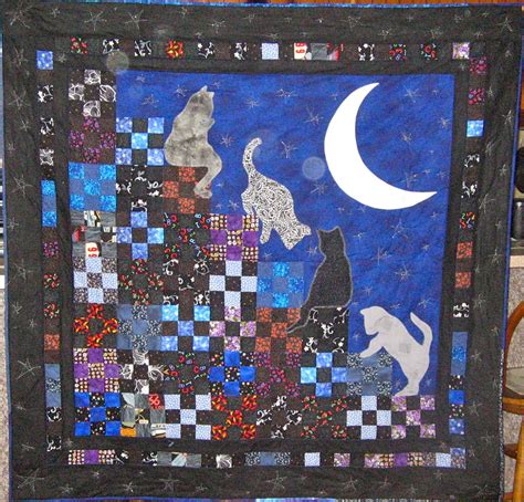 Just finished this wallhanging yesterday. Stairway to Cat Heaven (With images) | Cat quilt patterns ...