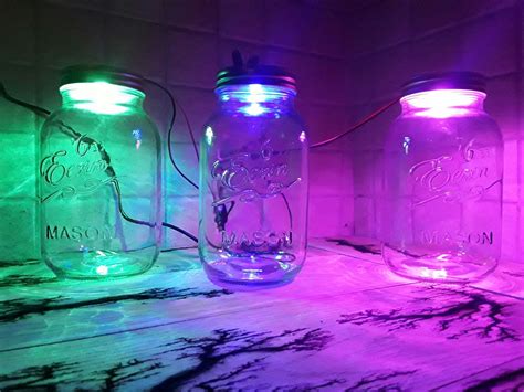 Lights In Jars Mason Jar Lamp Novelty Lamp Water Bottle Table Lamp