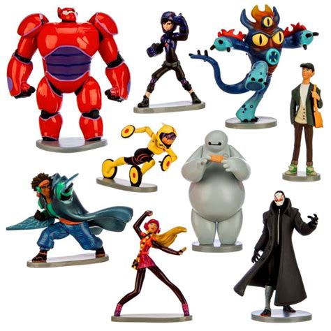 Disney Big Hero 6 Exclusive 9 Piece Pvc Figure Deluxe Play Set In 2022