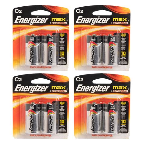 Energizer (8 Pack) C Batteries Alkaline Batteries C Size Battery C ...