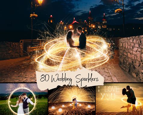 Digital Overlays Photoshop Overlays Photo Overlays Wedding Sparklers