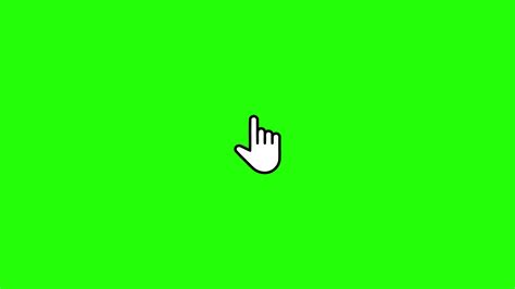 Pointer Hand Cursor Clicking Technology And Internet Icons Animation