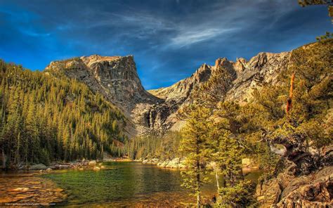 Download Wallpaper Nature Mountains Lake And Mountains Trees Free