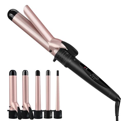 5 In 1 Curling Iron Hair Curler Curling Wand Set With Interchangeable