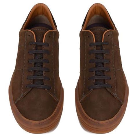 But, in fact, surface matters. Bruno Magli Giuliano Nubuck Linen Sneaker Brown Nubuck | MensDesignerShoe.com