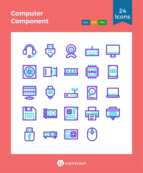 Click to find & download your icon now! Download Computer Component Icon pack - Available in SVG ...
