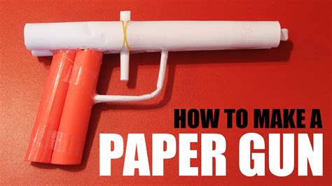 To make this paper gun will need: How to make a paper gun that shoots - YouTube