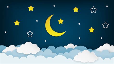 Night Moon Cartoon Icon Transparent Png And Svg Vector