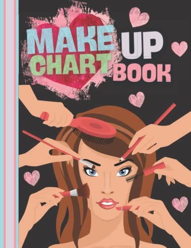 Make Up Chart Book Professional Blank Face Chart For Make Up Artist