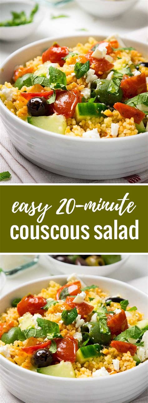 The perfect easy vinaigrette for salads. 20-minute Greek Couscous Salad makes a great quick ...