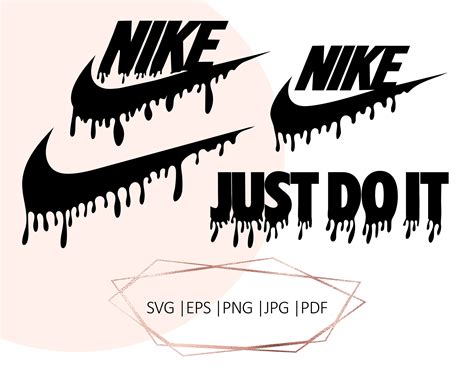 Dripping Nike Nike Drip Just Do It Svg Silhouette Cameo Etsy