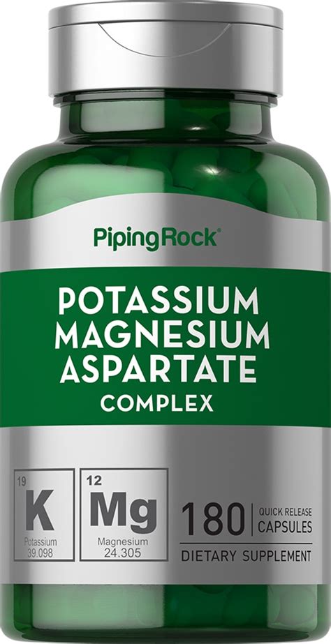 Magnesium Potassium Aspartate 99 Mg Pot 180 Mg Mag Capsules