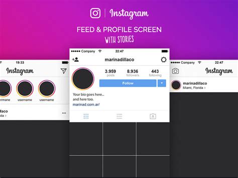 Instagram Profile Template Powerpoint Crafts Diy And Ideas Blog