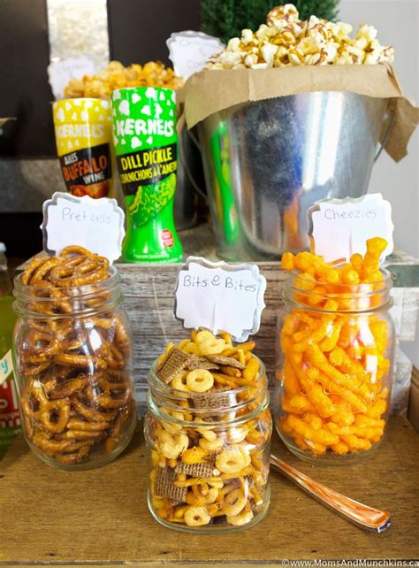 Popcorn Bar Ideas For A Buffet Moms And Munchkins Popcorn Bar Bars