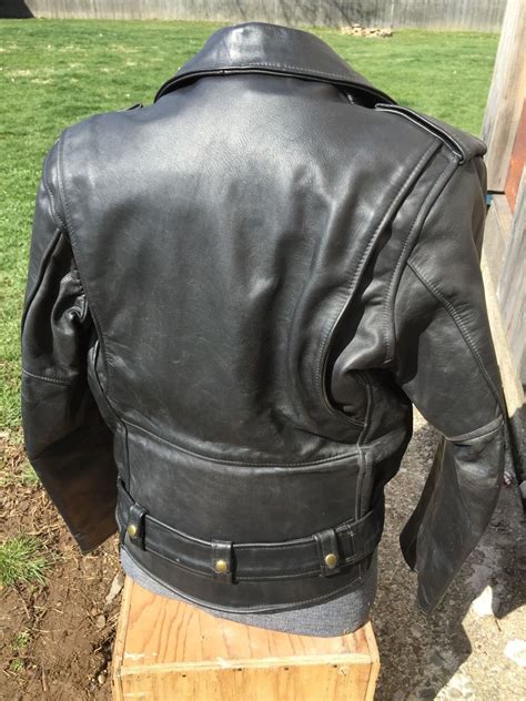 Retro style motorcycle jackets reviewed by the editors of motorcycle classics. Lesco 1960's vintage motorcycle jacket long back 42 | The ...