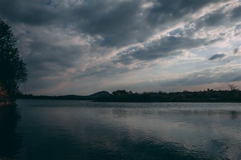 Lake Evening Sky Clouds High Quality Wallpapershigh Definition Wallpapers