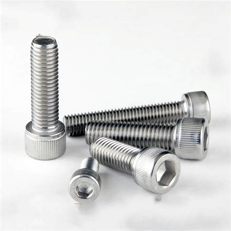 Fasteners And Hardware M6 M8 A2 304 Stainless Cylinder Head Allen Hex Socket Cap Screw Bolts