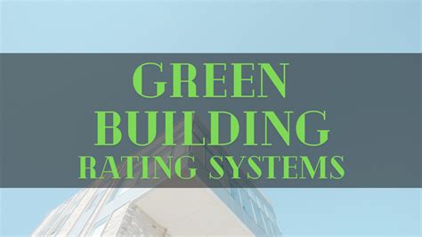 Green Rating Systems Prevalent In Different Parts Of The World