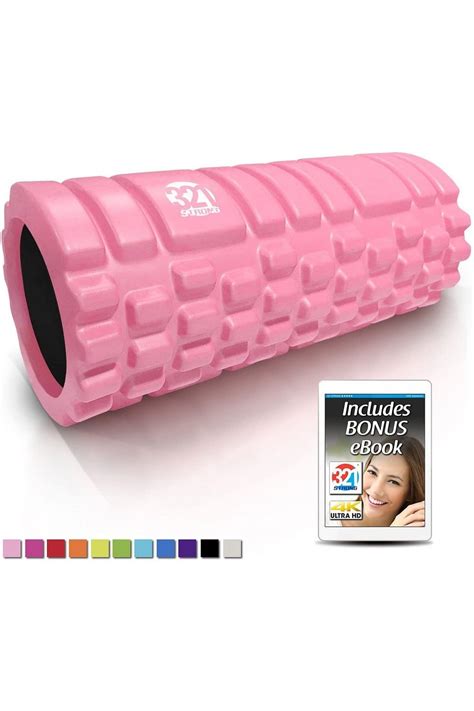 321 Strong Foam Roller Medium Density Deep Tissue Massager For Muscle Massage And Myofascial