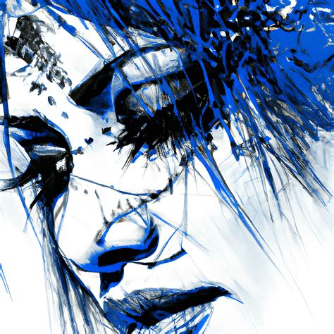 sapphire blue boho woman graphic · creative fabrica