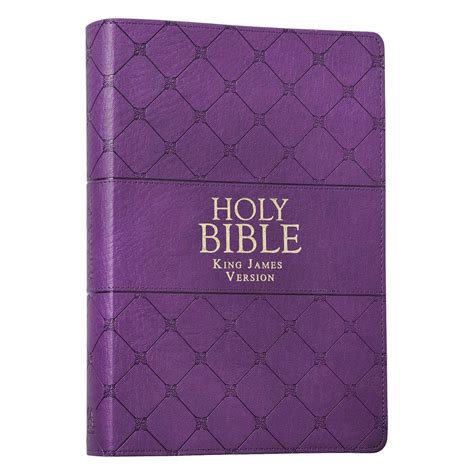 Purple Faux Leather Super Giant Print Bible Kjv Kjv Bibles