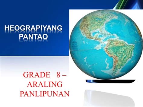 Heograpiyang Pantao2 Ppt