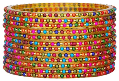 Buy Butterfly Jewel Fancy Pearl Bangles Girls Indian Glass Wedding Bangles Jewellery Set For