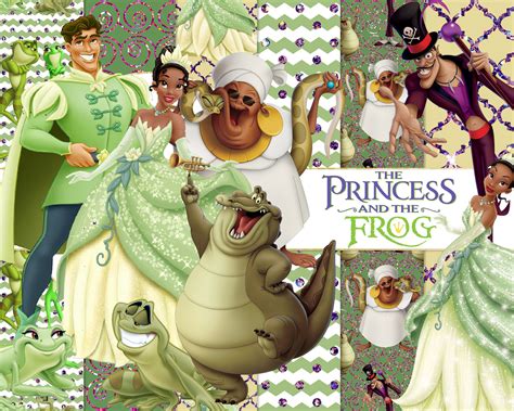 The Princess And The Frog Princess Tiana Seamless Paper Etsy