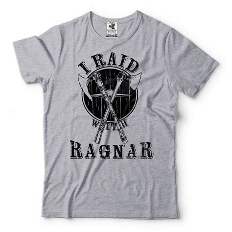 Camiseta Ragnar Lothbrok A Tee Vikings Lodbrok Raid Viking Shopee Brasil