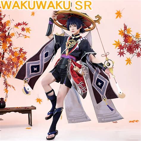 In Stock Wakuwaku Sr Game Genshin Impact Scaramouche Cosplay Costume
